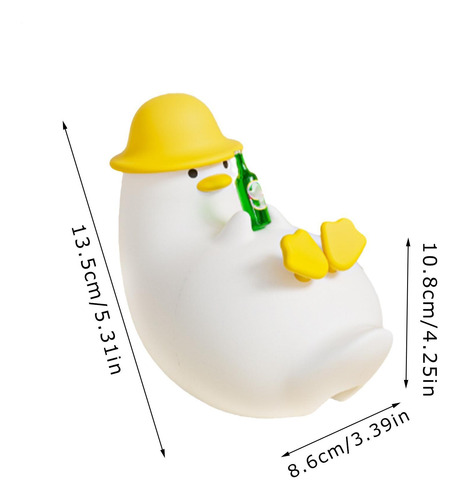 Linda Luz Nocturna De Pato Linda Lámpara De Luz De Pato Lámp
