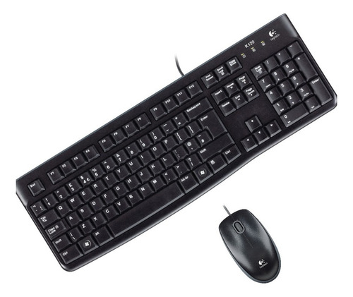 Combo Teclado Y Mouse Logitech Mk120 / Usb Plug And Play