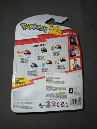 Pokémon Clip N Go Mareep 2-inch Battle Figura Con Pokebola (Usado)