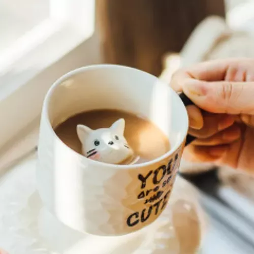 Caneca Xícara Desenho Gatinhos Gatos Gatinho Gato Pet