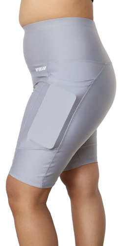 Short Deportivo Fitnes Mujer Licra Gym Bolsa Celular Colores