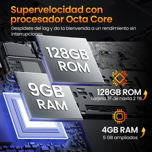 Smartphone Doogee Blade 10 Teléfono Resistente 9gb Ram 128gb Rom 5150mah Dual Sim Impermeable Celular Face Id/gps/otg/android 14