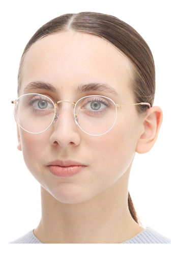 Lentes Lectura Recetado Ray Ban Rb3447 Small 47mm Gold White 3104 | Gold | White