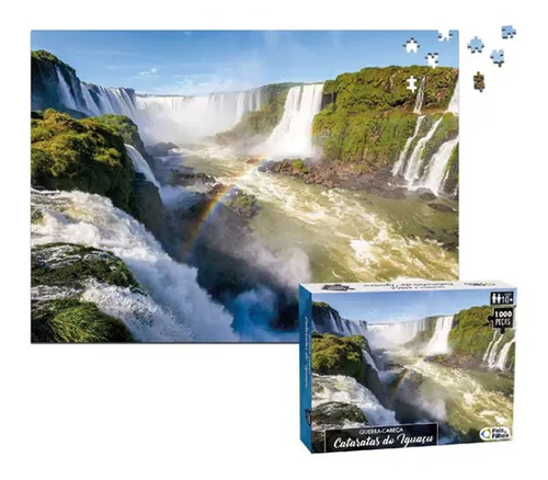 Quebra Cabeça Cataratas Do Iguaçu 1000 Peças Puzzle Premium