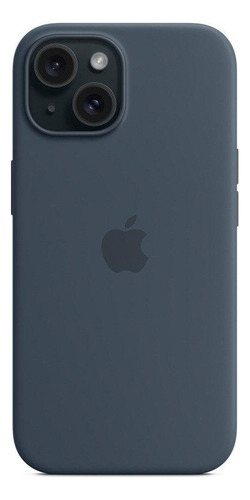 Capa Com Magsafe Para iPhone 15, Apple, Silicone Azul
