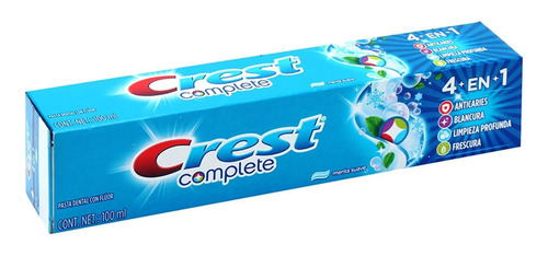 Crest Complete 4 En 1 Pasta Dental Con Flúor C/100ml