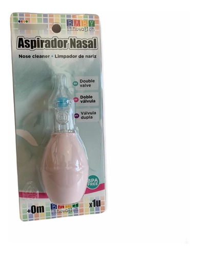 Aspirador Nasal Bebe Saca Moco Rosa Para Bebe Rosa O Celeste