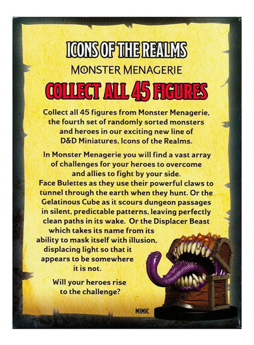 D&d Miniatura Icons Realms Monster Menagerie Booster Brick