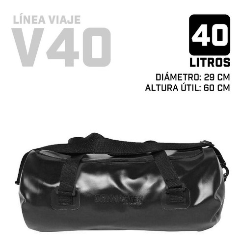 Imagen 1 de 6 de Bolso Estanco Moto 40 Litros De Viaje Drymaster