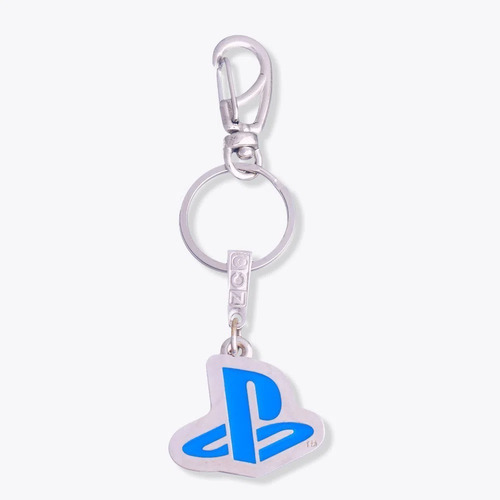 Chaveiro De Metal Logo Playstation | Azul | Playstation