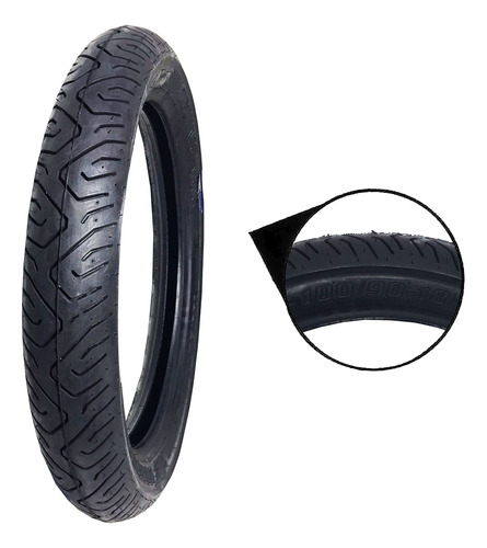 Pneu Traseiro Sport C Camara 100/90-18 Cg 160 Titan Technic