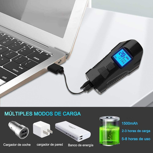 Imagen 7 de 10 de Luz Bicicleta Recargable Usb Para Bicicleta Velocity