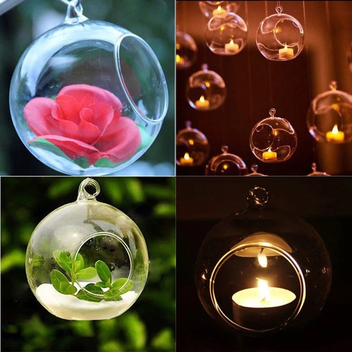 Vela Colgante Cristal Para Colgar En Casa, Boda, Fiesta