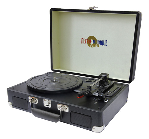 Tocadiscos Vinilo Retro Musique Kxrm19 + Funda Estilo Cuero