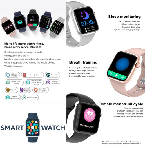 Imagen 2 de 10 de Reloj Inteligente Smart Watch Series 8 Big 1.92 Ew01 Unisex