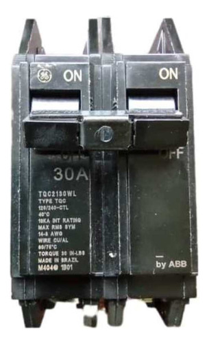 Breaker Tqc 2 Polos 30a General Electric Para Sobreponer