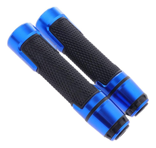 1 Par 7/8 Pulgadas 22 Mm Manija De Barra De Negro + Azul