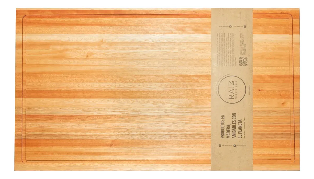 Paraná Tabla Asado Lechonera Piezas Grandes 70x40x4cm - Raiz Color Marrón