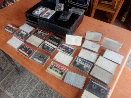 Lote Cassette Antiguos Y Ordenador Ideal Decoracion Vintage