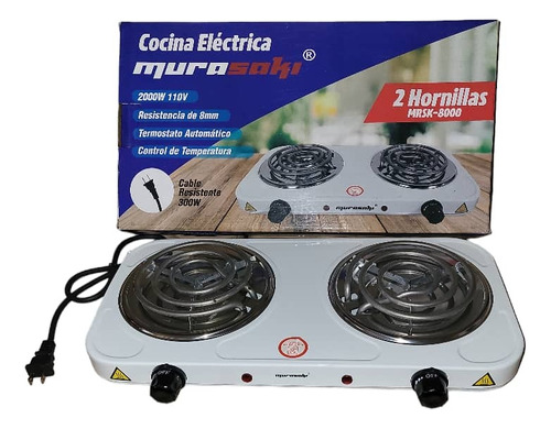 Cocina Eléctrica Doble Hornilla Marasaki