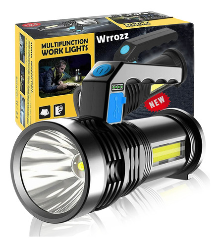 Linterna Led Wrrozz - Recargable Por Usb - Alta Luminosidad