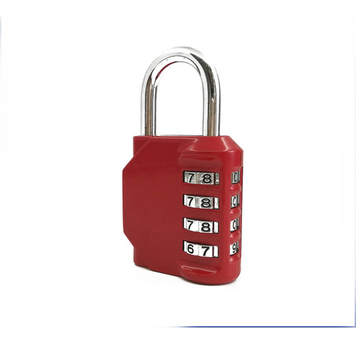 Suitcase Lock, 4 Diales, Combinación Mecánica, Candado, Sin