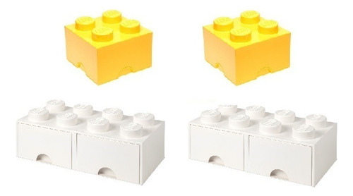 Bloques De Apliques Originales Lego Pack X4 Cantidad De Piezas 4