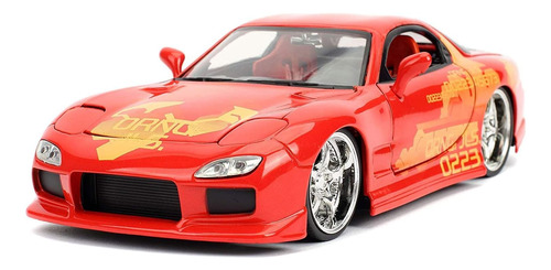 Jada Toys Rápido Y Furioso 1:24 Orange Jls Mazda Rx-7 Die-c.