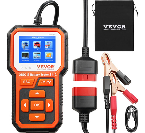 Vevor Herramienta De Diagnóstico Del Escáner Obd2 2 En 1