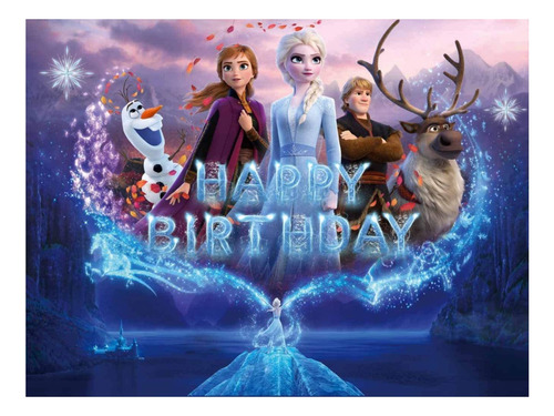 Cumpleaños De Fondo De Decoración De Frozen Elsa Fiesta
