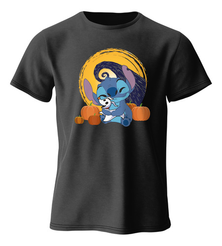 Playera Stitch Disney Lilo Y Stitch Halloween Octubre Jack