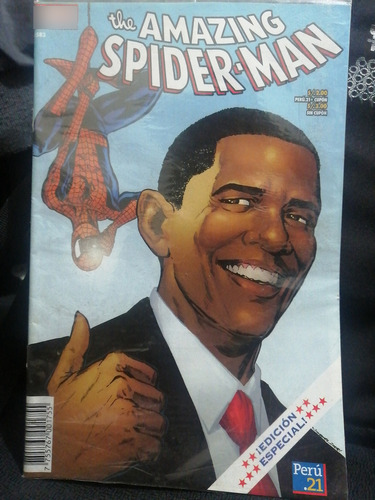 Comic The Amazing Spidermandoble Portada: Obama Y 11/9