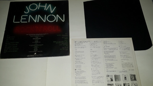 Lp Japonês John Lennon Rock N Roll 1975 + Folheto 6 Páginas (Usado)