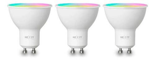 Bombilla Led Rgb Smart Wifi Nexxt Nhb-c320 220v Mr16 X3 Unid