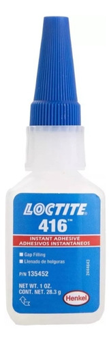 Adhesivo Industrial Loctite 416 (1 0z) Facturado (3 Pzas).