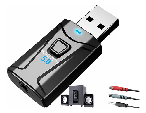 Receptor Y Transmisor Audio Usb Bluetooth 5.0 Tv Pc Carro