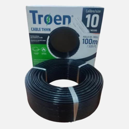 Cable #12 Thhn Rojo 100% Cobre X100mtr Troen