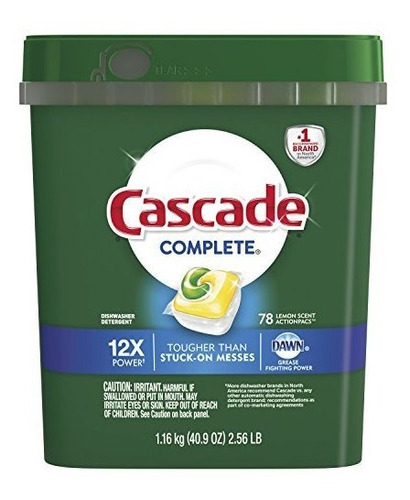 Lavavajillas Cascada Complete Actionpacs Detergente 78 Pack 