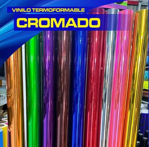 Vinilo Termoformable Morado Tipo Espejo 3mts Cromado