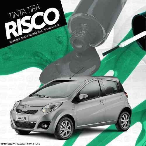 Tinta Tira Risco Automotivo Jac J2 Cinza Mercurio Tmc