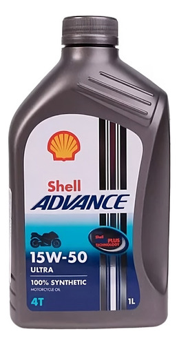 Aceite Shell Advance 15w50 Ultra 100% Sintetico 1l Moto Ram