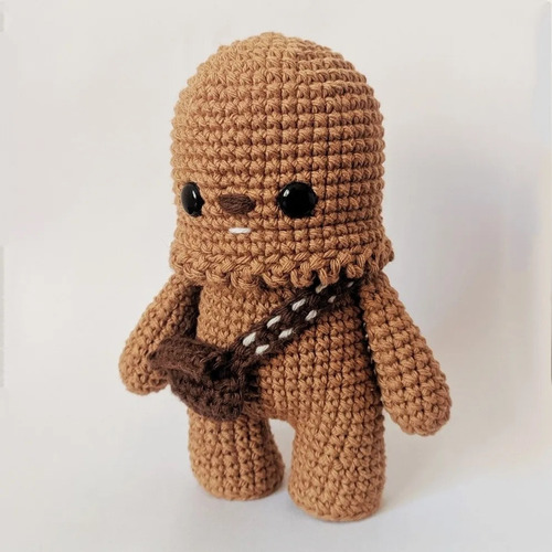 Imagem 1 de 3 de Chewbacca Star Wars Croche Crochê Pelúcia Amigurumi Boneco