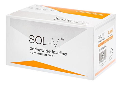 Imagem 3 de 5 de Seringa De Insulina 0,5ml Com Agulha Fixa 31g 0,25mm X 6mm C