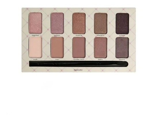 Imagen 4 de 4 de Paleta De Sombras The Nudes Beauty Creations Con 10 Tonos
