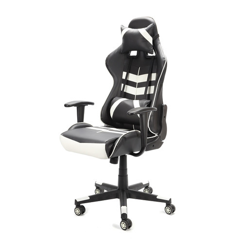 Imagen 3 de 7 de Silla Gamer Imback De Escritorio Ergonomica Reclinable Ajustable Giratoria Blanca Y Negra