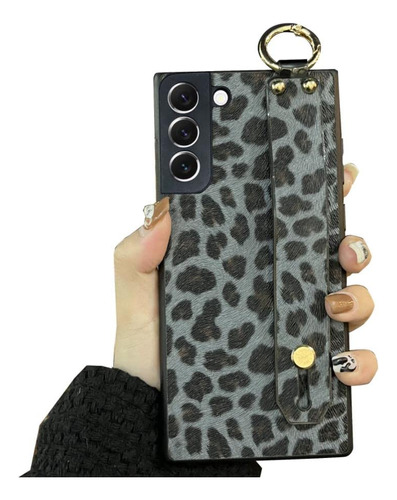 Funda Para Samsung Galaxy S22 Leopardo Print Delgada Piel Si