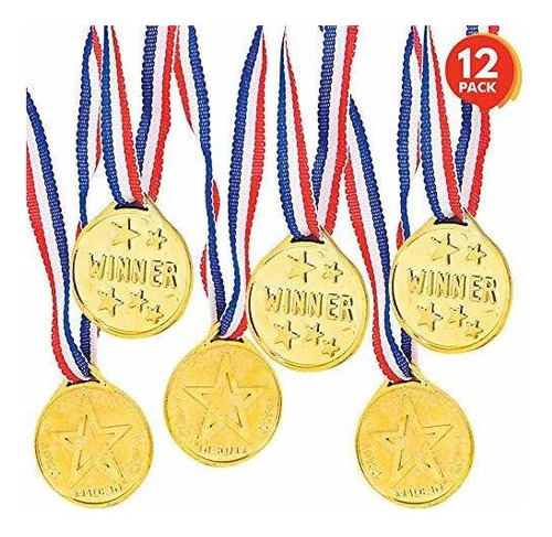 Collares De Fiesta  Artcreativity Medalla De Oro Para Niños