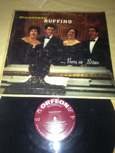 Cuarteto Ruffino Voces En Ritmo Disco De Vinil Original 