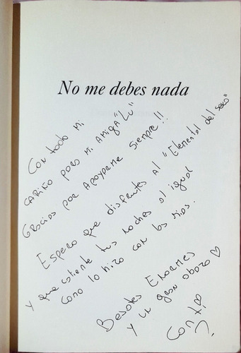Libros De Conti Constanzo Uno Autografiado. (Usado)