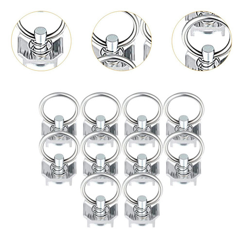 10 Piezas De Riel En Forma De L, Montaje De Perno Simple Con